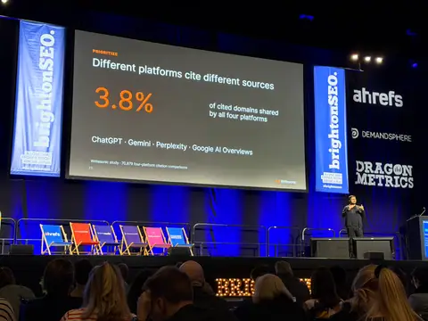 Samanyou Garg, Drowning in prompts? How to build an AEO program around the data that matters — brightonSEO 2026, zdjęcie 27 (10:23)