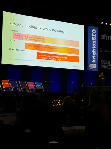 Samanyou Garg, Drowning in prompts? How to build an AEO program around the data that matters — brightonSEO 2026, zdjęcie 32 (10:27)