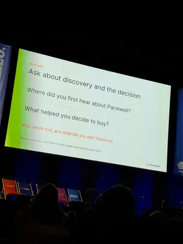 Samanyou Garg, Drowning in prompts? How to build an AEO program around the data that matters — brightonSEO 2026, zdjęcie 39 (10:29)