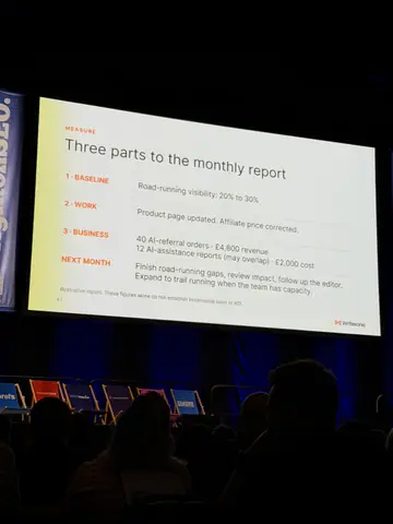 Samanyou Garg, Drowning in prompts? How to build an AEO program around the data that matters — brightonSEO 2026, zdjęcie 41 (10:30)