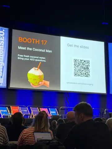 Samanyou Garg, Drowning in prompts? How to build an AEO program around the data that matters — brightonSEO 2026, zdjęcie 45 (10:31)