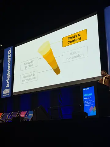 Shoaib Ahmed, The Future of B2B Marketing: The LinkedIn Social Selling & Personal Brand Matrix — brightonSEO 2026, zdjęcie 10 (11:52)