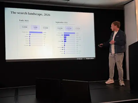 Stijn Bergmans, 7 Tactics for Agentic Search and Shopping — brightonSEO 2026, zdjęcie 14 (09:54)