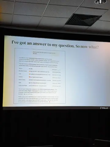 Stijn Bergmans, 7 Tactics for Agentic Search and Shopping — brightonSEO 2026, zdjęcie 26 (09:58)