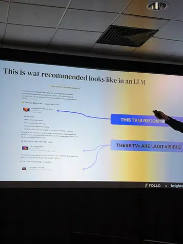 Stijn Bergmans, 7 Tactics for Agentic Search and Shopping — brightonSEO 2026, zdjęcie 37 (10:03)