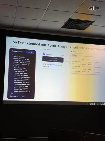 Stijn Bergmans, 7 Tactics for Agentic Search and Shopping — brightonSEO 2026, zdjęcie 38 (10:03)