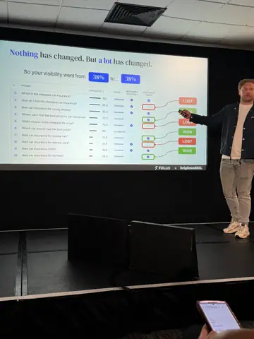 Stijn Bergmans, 7 Tactics for Agentic Search and Shopping — brightonSEO 2026, zdjęcie 42 (10:04)