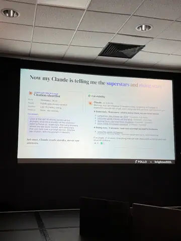 Stijn Bergmans, 7 Tactics for Agentic Search and Shopping — brightonSEO 2026, zdjęcie 45 (10:05)