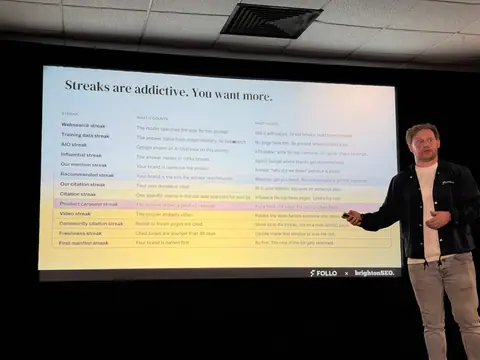 Stijn Bergmans, 7 Tactics for Agentic Search and Shopping — brightonSEO 2026, zdjęcie 48 (10:06)