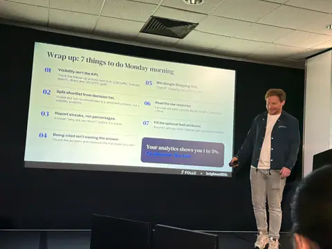 Stijn Bergmans, 7 Tactics for Agentic Search and Shopping — brightonSEO 2026, zdjęcie 59 (10:12)