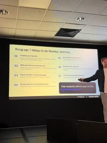 Stijn Bergmans, 7 Tactics for Agentic Search and Shopping — brightonSEO 2026, zdjęcie 60 (10:12)