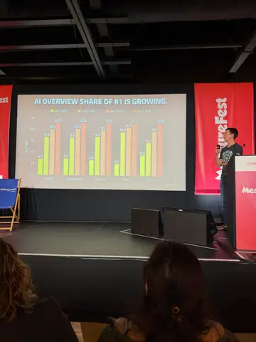 Tom Capper, How not to measure AI — brightonSEO 2026, zdjęcie 3 (12:31)